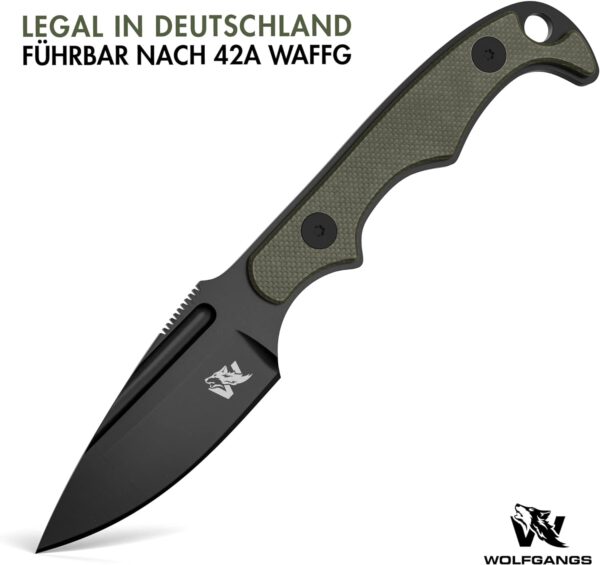 Wolfgangs CITO Neck Knife Messer. - Seitenansicht